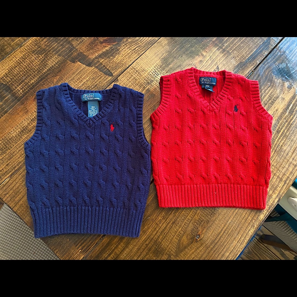 Two Ralph Lauren Polo 18 months Boys Vests
